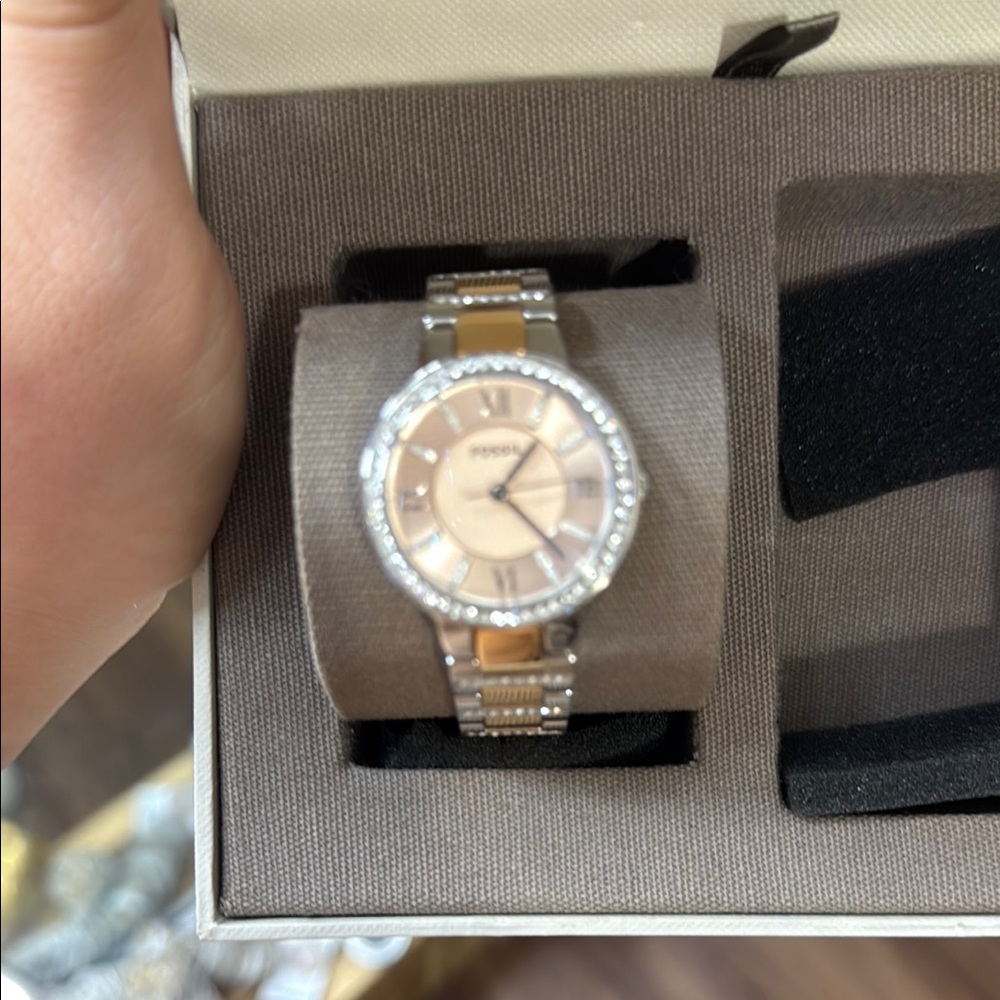 Fossil Two-Tone Silver and Gold Watch